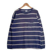 CHEETAH チーター ボーダー ロンT ロングスリーブ 長袖 Tシャツ ホワイト ネイビー Size XL 福生店
