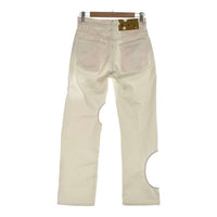 OFF-WHITE オフホワイト カットアウトジーンズ ホワイト OWYA018C99DEN002 レディース Size 25 福生店