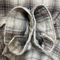 FTC エフティーシー チェック ネルシャツ ベージュ×ブラウン sizeXL 瑞穂店