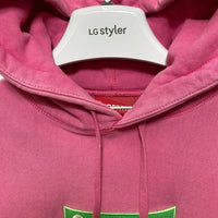 SUPREME シュプリーム 18AW Box Logo Hooded Sweatshirt ボックスロゴ プルオーバースウェットパーカー ピンク Size S 瑞穂店