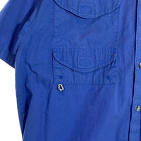 Columbia コロンビア PFG フィッシング シャツ ブルー 半袖 FM7130 Size S 福生店