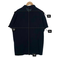 PRADA SPORT プラダスポーツ 鹿の子 ポロシャツ 半袖 ブラック Size L 福生店