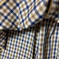 Aquascutum アクアスキュータム イングランド製 コットン×ポリ チェックライナー付き トレンチコート ベージュ size40 瑞穂店