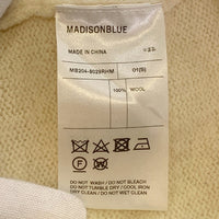 MADISON BLUE マディソンブルー Ron Herman ロンハーマン ウール クルーネックセーター ナチュラル MB204-8029RHM Size S (01) 福生店