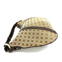 BALLY バリー モノグラム Bロゴ レザー キャンバス ショルダーバッグ 肩掛け ベージュ 瑞穂店