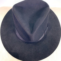 RALEIGH ラリー THE ORIGINAL GANGSTER "A.K.A. PUNK ROCK WARLORD" HAT with KAMIKAZE HEADBAND 中折れハット 神風ハチマキ ブラック Size M 福生店
