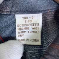 70's Sears シアーズ オープンカラーシャツ 半袖 ポリエステル 総柄プリント ブラック Size L 福生店