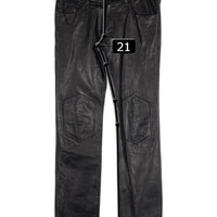 NUMBER(N)INE ナンバーナイン レザーパンツ ブラック レオパード Size 3 福生店