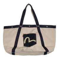 EVISU エヴィス デニム ダック地 トートバッグ インディゴ 生成り ヘラブナ釣り 福生店