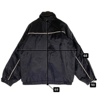 90’s UMBRO アンブロ ジップアップ ナイロンジャケット ブラック 中綿 パイピング Size UK M 福生店
