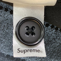 Supreme シュプリーム 22SS Rhinestone Stripe Baseball Jersey ラインストーン ベースボールシャツ ブラック sizeL 瑞穂店