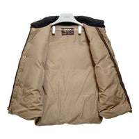 SUGAR CANE シュガーケーン SC11597 レザーヨーク ダウンベスト ブラック ベージュ Size L 瑞穂店