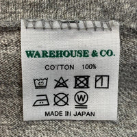 WAREHOUSE ウエアハウス GREEN MACHINE ステンシルプリント Tシャツ グレー Size M 福生店