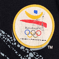 90's 1992 USA BASKETBALL バスケットボール バルセロナオリンピック 両面プリント Tシャツ 金メダル ブラック SALEM Size XXL 福生店