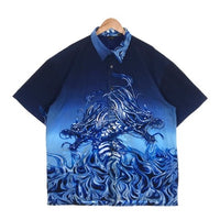 US古着 AMPLIFY 総柄 プリント 半袖シャツ ドラゴン Size XXL 福生店