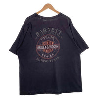 HARLEY-DAVIDSON ハーレーダビッドソン スカル バー&シールド プリントTシャツ ブラック ホンジュラス製 Size 2XL 福生店