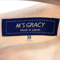 M’S GRACY エムズグレイシー 袖ニットウールワンピースfs-111607 ピンク size38 瑞穂店