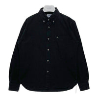 Pherrow's フェローズ ワンポイント刺繍 オックスフォード B.D 長袖シャツ ブラック size15 MEDIUM 瑞穂店