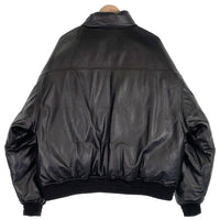 Evisen Skateboards エビセン スケートボード WYE'Ⅱ BE BACK LEATHER DOWN 羊革 ラムレザー ダウン ジャケット ブラック Size XL 福生店