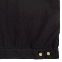 SAVOY CLOTHING サヴォイクロージング オープンカラー 半袖シャツ ブラック ストライプ ポケット ロカビリー Size M 福生店