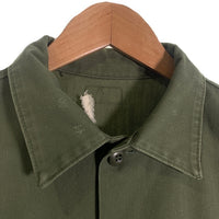 70's U.S.ARMY 米陸軍 OG-507 ユーティリティシャツ オリーブ 77年会計 Size L 相当 福生店