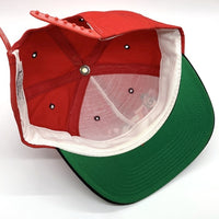 90's STUSSY ステューシー CAPZ 音符 ロゴ刺繡 6パネルキャップ レッド ブラック オールド 白タグ USA製 福生店