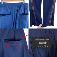 glamb グラム Brook jersey pants ブルックジャージパンツ ブルー GB0119/P14 Size 3 福生店