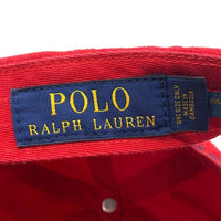 POLO RALPH LAUREN ポロラルフローレン ポロベアー 6パネル キャップ レッド 福生店
