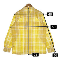 RATS ラッツ 22SS COTTON CHECK SHIRT コットン チェックシャツ イエロー 22’RS-0408 Size M 福生店