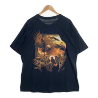 Eagle&Bike Print Tee イーグル バイク プリントTシャツ ブラック size XL 相当 福生店