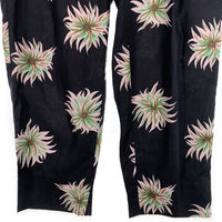 CALEE キャリー 21SS flower pattern linen tapered pants フラワーパターン リネンテーパードパンツ ブラック Size L 福生店