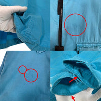 STONE ISLAND ストーンアイランド 20SS OLD EFFECT CANVAS OVERSHIRT オールドエフェクト キャンバスジップアップオーバーシャツ ターコイズブルー 7215114WN Size 3XL 福生店