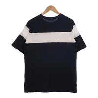 BALMAIN PARIS バルマン サークルワッペン ライン切替カットソー Tシャツ ブラック ホワイト Size XS 福生店