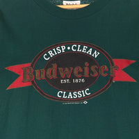 90's Budweiser バドワイザー プリントTシャツ グリーン USA製 Holoubek Size XL 福生店
