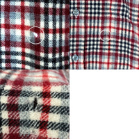 PENDLETON ペンドルトン USA製 70's ウール チェックシャツ グレー×レッド sizeL※所々小穴あり 瑞穂店