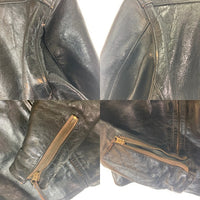 BUCO ブコ xThe REAL McCOY'Sリアルマッコイズ ホースハイド シングルライダース ブラック size38 瑞穂店
