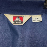 BEN DAVIS ベンデイビス USA製 ハーフジップ プルオーバーシャツ ネイビー sizeXL 瑞穂店