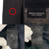 MARCELO BURLON マルセロバーロン フェザープリント Tシャツ ブラック Size XL 相当 福生店