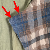 SUPREME シュプリーム 21AW Plaid Sleeve L/S Top フットボールロングスリーブTシャツ チェックスリーブ オリーブ Size XL 福生店