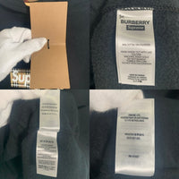 SUPREME シュプリーム 22SS BURBERRY バーバリー Box Logo Hooded Sweatshirt ボックスロゴ プルオーバースウェットパーカー ブラック Size XXL 福生店