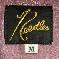 Needles ニードルズ S/S Classic Shirt CU/C Geometric Jq. ショートスリーブ クラシックシャツ オープンカラー 総柄 ジャカード グレー MR122 Size M 瑞穂店