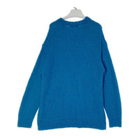 UNITED ARROWS ユナイテッドアローズ モヘアミックス クルーネックニット セーター ブルー sizeXL 瑞穂店