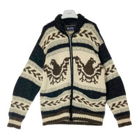 CHAPS RALPH LAUREN チャップス ラルフローレン ジップアップ カウチンセーター サンダーバード ウール ダークグレー Size2L 瑞穂店