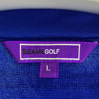 BEAMS GOLF ビームスゴルフ パープルレーベル ジップベスト ブルー sizeL 瑞穂店