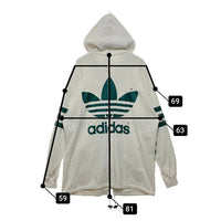ADIDAS アディダス デサント製 ジップアップパーカー グレー sizeL 瑞穂店