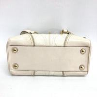 COACH コーチ 11639 ハンドバッグ シグネチャー ターンロック レザー ホワイト 瑞穂店