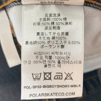 POLAR SKATE CO. ポーラースケート BIG BOY ビッグボーイ デニムハーフパンツ ブラック sizeM 瑞穂店