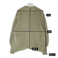 CLANE クラネ 11106-1092 カラーモヘアシャギーボリュームスリーブカーディガン カーディガン カーキ Size1 瑞穂店