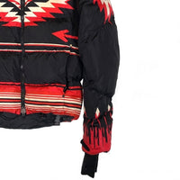 RLX RALPH LAUREN ラルフローレン ネイティブ柄 中綿 ダウンジャケット ブラック レッド ホワイト Size S 福生店