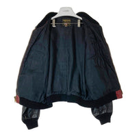 VANSON バンソン TJV USA製 後付けワッペン レザー チームジャケット ブラック×レッド size44 瑞穂店